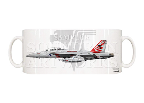 マグカップ　EA-18G グラウラー VAQ-141 “シャドウホークス” 2017 Showbird “166928”