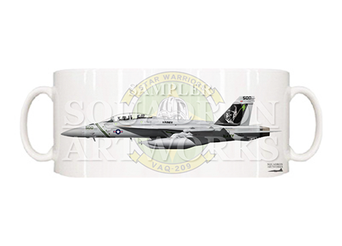マグカップ　EA-18G グラウラー VAQ-209 “スターウォーリアーズ” 2018 Showbird “166895”