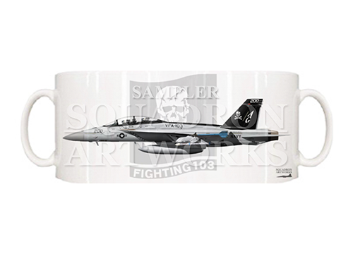 マグカップ　F/A-18F スーパーホーネット VFA-103 “ジョリーロジャース” 2020 Showbird “168493”