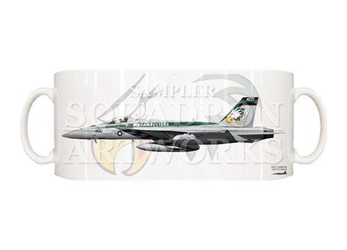 マグカップ　F/A-18E スーパーホーネット VFA-195 “ダムバスターズ” 2013 Showbird “166901”