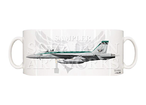 マグカップ　F/A-18E スーパーホーネット VFA-195 “ダムバスターズ” 2016 Showbird “166901”