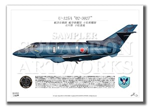 U-125A　小松救難隊　試験塗装　"02-3027"　（A2サイズ Profiles)
