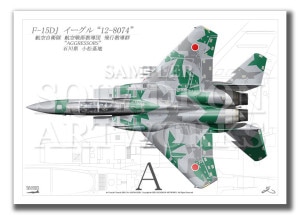 Top view  F-15DJ롡ԶƳ12-8074 A4 Prnts)