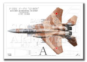 Top view  F-15DJ롡ԶƳ12-8076 A4 Prnts)