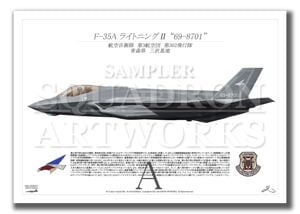 F-35A　第302飛行隊　“69-8701”  （A4サイズ Prints)
