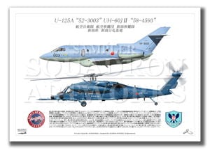U-125A/UH-60JⅡ　新潟救難隊　2機ver　（A2サイズ Prints)