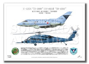 U-125A/UH-60JⅡ　千歳救難隊　2機ver　（A4サイズ Prints)