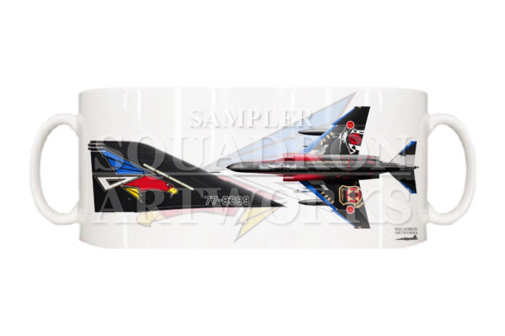 マグカップ　F-4EJ "改"  第302飛行隊　F-4 final "黒塗装" Tail-Top