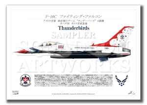 F-16C Thunderbirds #6 Opposing Solo  A2 Prints)