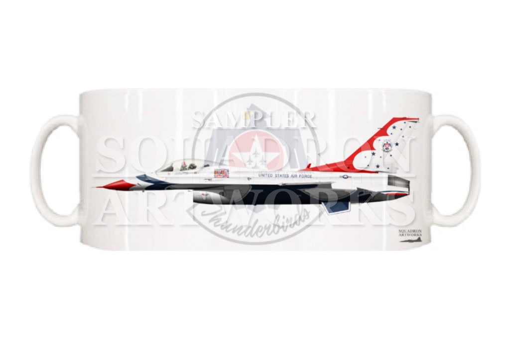 マグカップ　F-16C Thunderbirds