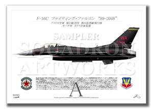 F-16C　64th Aggressor Squadron　“89-2048”  （A4サイズ Prints)