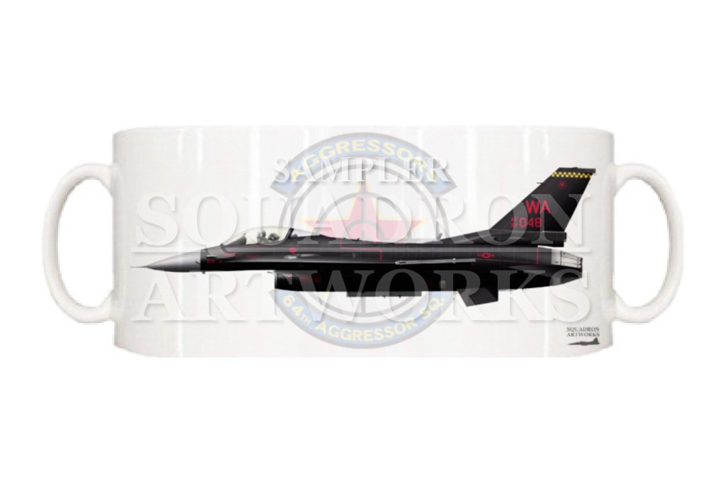 マグカップ　F-16C　64th Aggressor Squadron　“89-2048”