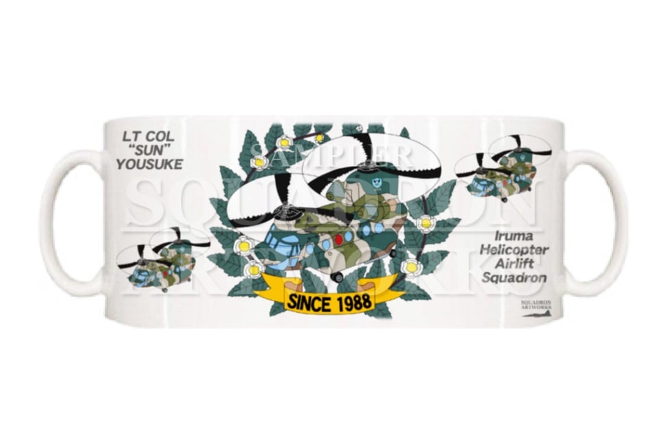 マグカップ　CH-47J　入間ヘリコプター空輸隊　"logo"
