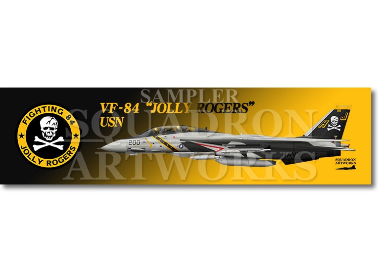 涼感クールマフラータオル　F-14A トムキャット VF-84 ジョリー・ロジャース “160386”