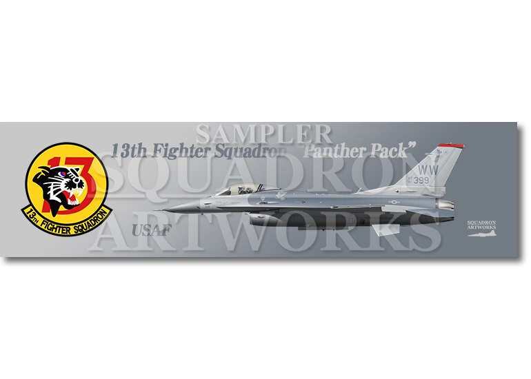 【ステッカー】　F-16C　13th FS　“91-0399”