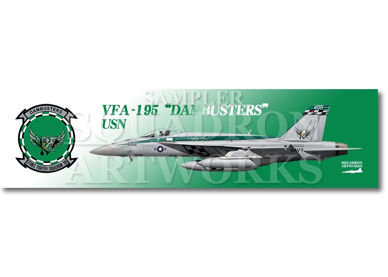 【ステッカー】　VFA-195 “ダムバスターズ” 2016 Showbird “166901”