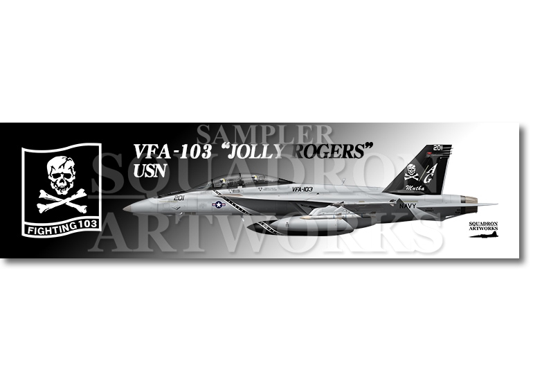 【ステッカー】　VFA-103 “ジョリーロジャース” 2015　Matha
