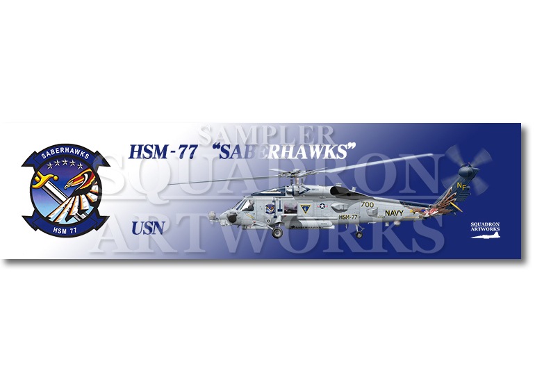 涼感クールマフラータオル　MH-60R シーホーク HSM-77 セイバーホークス Showbird “167017”