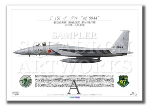 F-15J롡303⡡42-8844  A3 Prints)