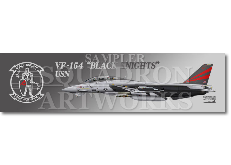 ★マグネット★彡　 F-14A トムキャット VF-154 ブラックナイツ 2003
