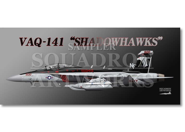フェイスタオル VAQ-141 “シャドウホークス” 2015 Showbird “166928”