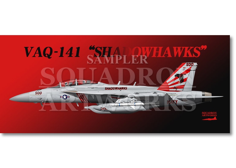 フェイスタオル VAQ-141 “シャドウホークス” 2017 Showbird “166928”
