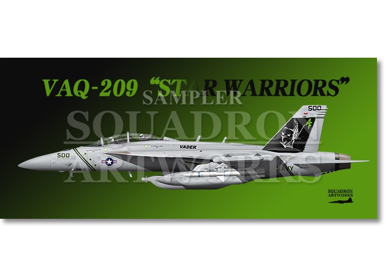 フェイスタオル VAQ-209 “スターウォーリアーズ” 2018 Showbird “166895”