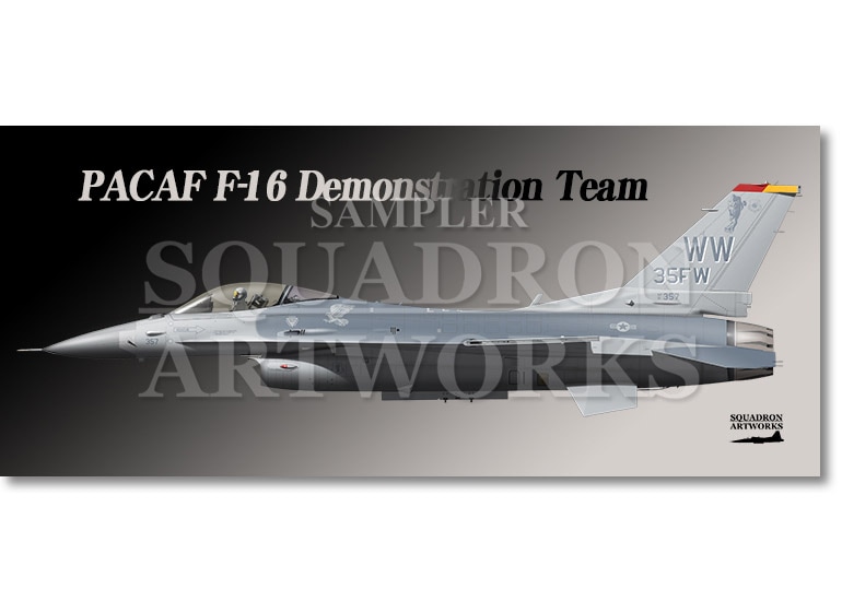 フェイスタオル PACAF F-16 Demo Team　“91-0357”