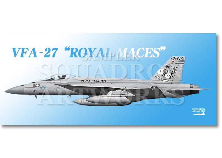 フェイスタオル VFA-27 “ロイヤルメイセス” 2017 Showbird “168363”