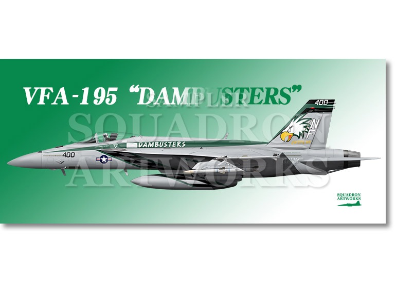 フェイスタオル VFA-195 “ダムバスターズ” 2013 Showbird “166901”