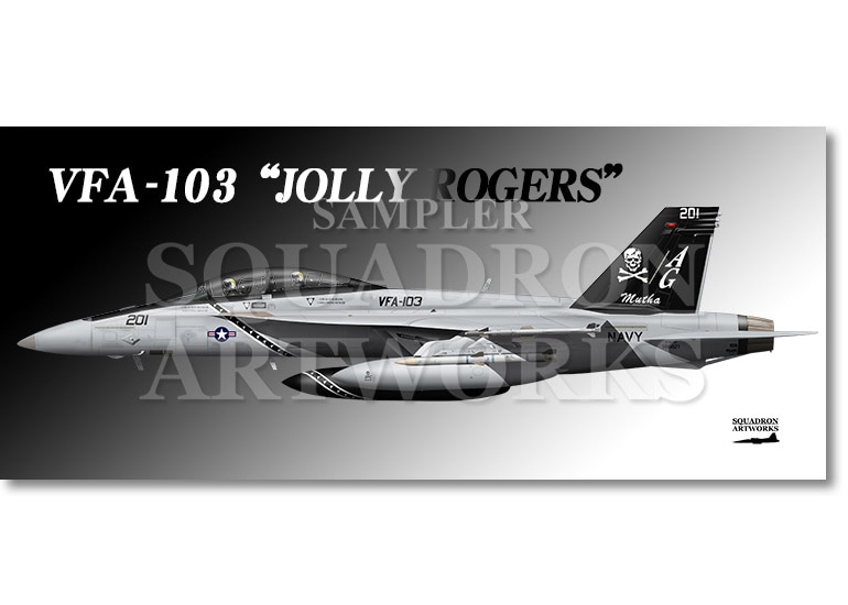 フェイスタオル VFA-103 “ジョリーロジャース” 2015　Matha