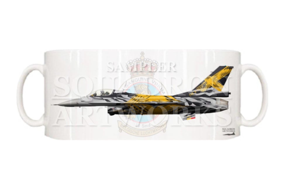 マグカップ　F-16A 31st "Tiger" Squadron 70th Years