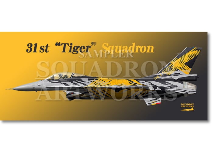 フェイスタオル F-16A 31st "Tiger" Squadron 70th Years