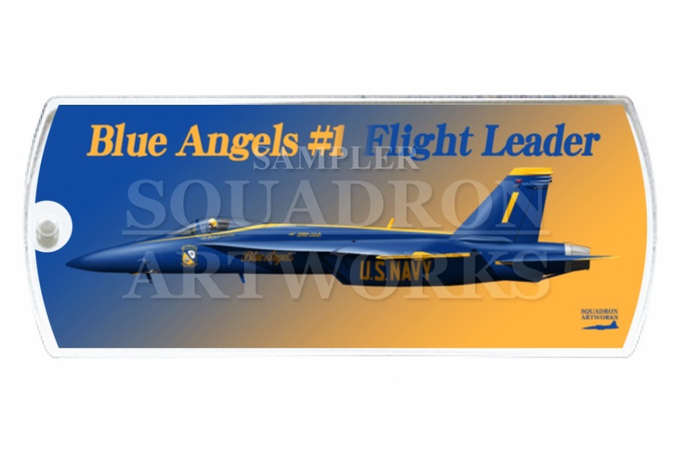 ドッグタグキーホルダー　F/A-18E Blue Angels