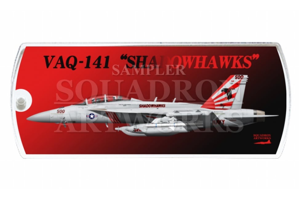 ドッグタグキーホルダー　VAQ-141 “シャドウホークス” 2017 Showbird