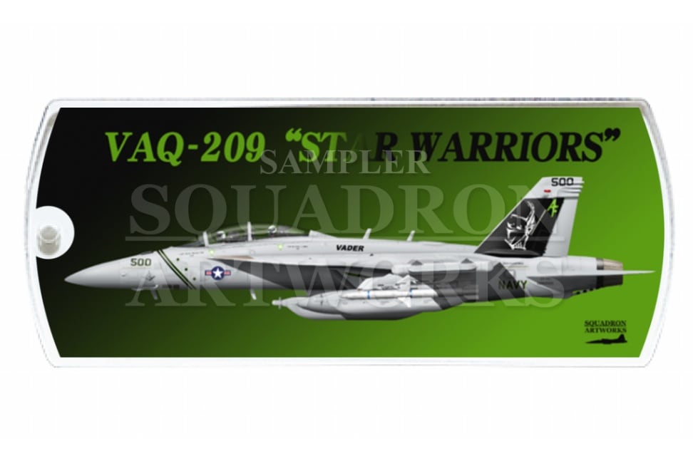 ドッグタグキーホルダー　VAQ-209 “スターウォーリアーズ” 2018 Showbird