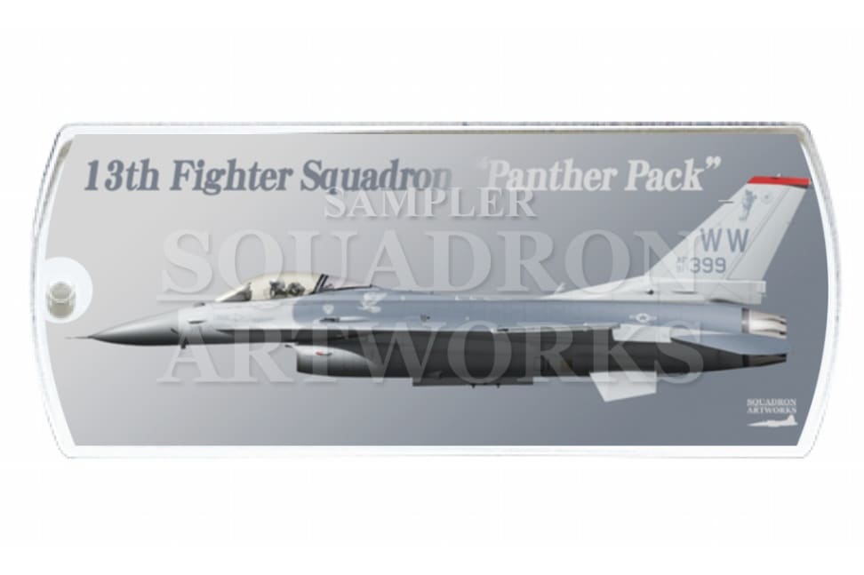 ドッグタグキーホルダー　F-16C　13th FS　“91-0399”