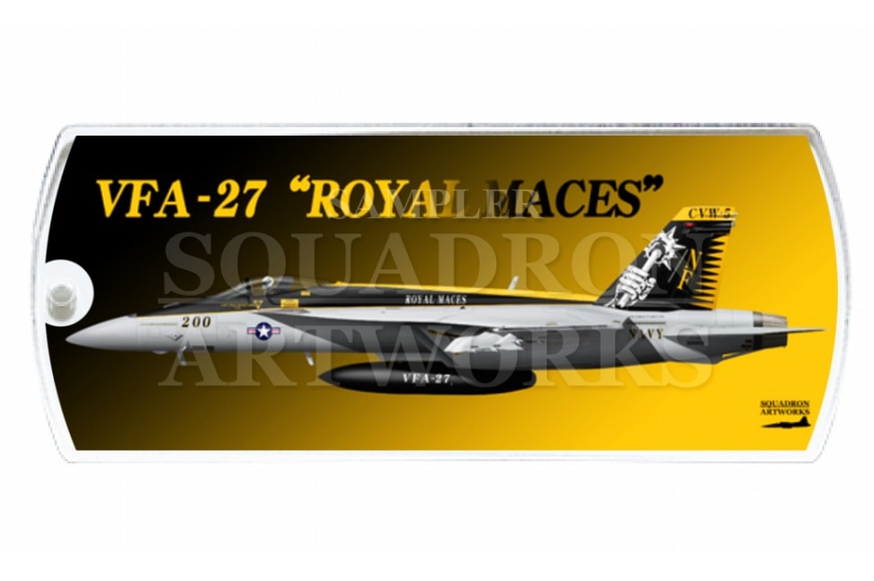 ドッグタグキーホルダー　VFA-27 “ロイヤルメイセス” 2014 Showbird