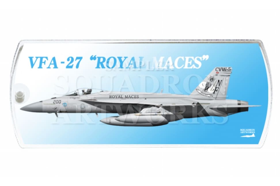 ドッグタグキーホルダー　VFA-27 “ロイヤルメイセス” 2017 Showbird