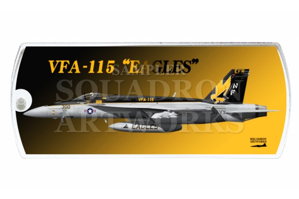 ドッグタグキーホルダー　VFA-115 “イーグルス” 2016 Showbird