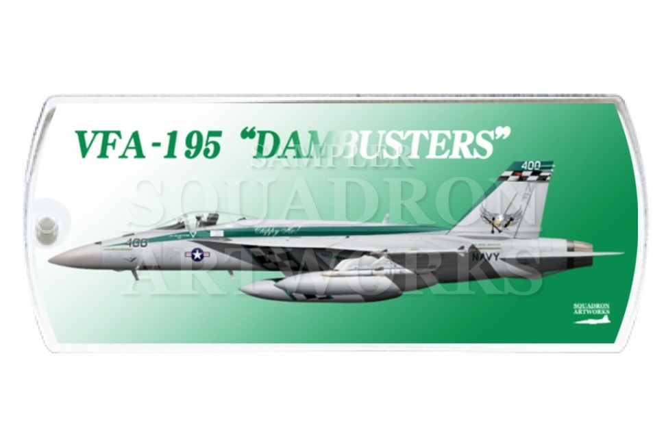 ドッグタグキーホルダー　VFA-195 “ダムバスターズ” 2016 Showbird