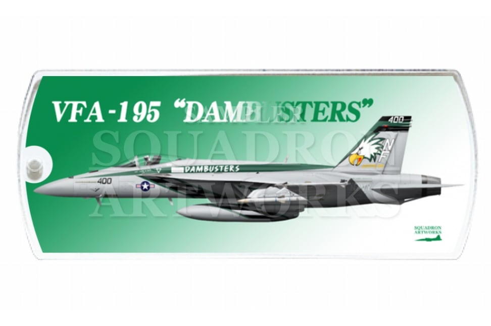 ドッグタグキーホルダー　VFA-195 “ダムバスターズ” 2013 Showbird