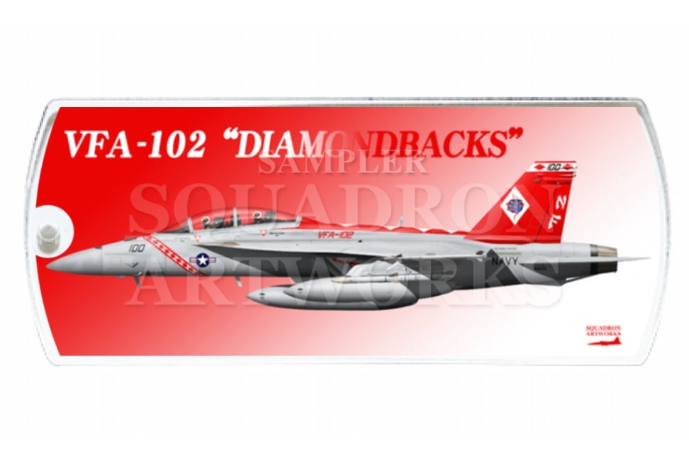ドッグタグキーホルダー　VFA-102 “ダイヤモンドバックス” ＃100