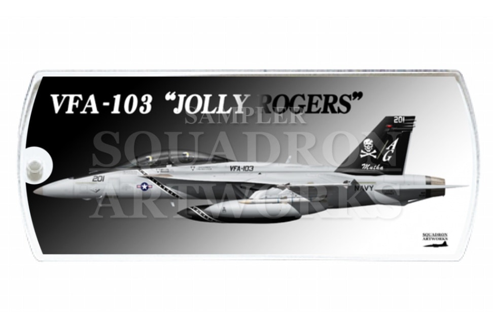 ドッグタグキーホルダー　VFA-103 “ジョリーロジャース” 2015　Matha