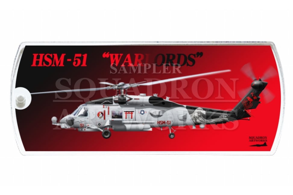 ドッグタグキーホルダー　HSM-51 ウォーローズ 2017 Showbird