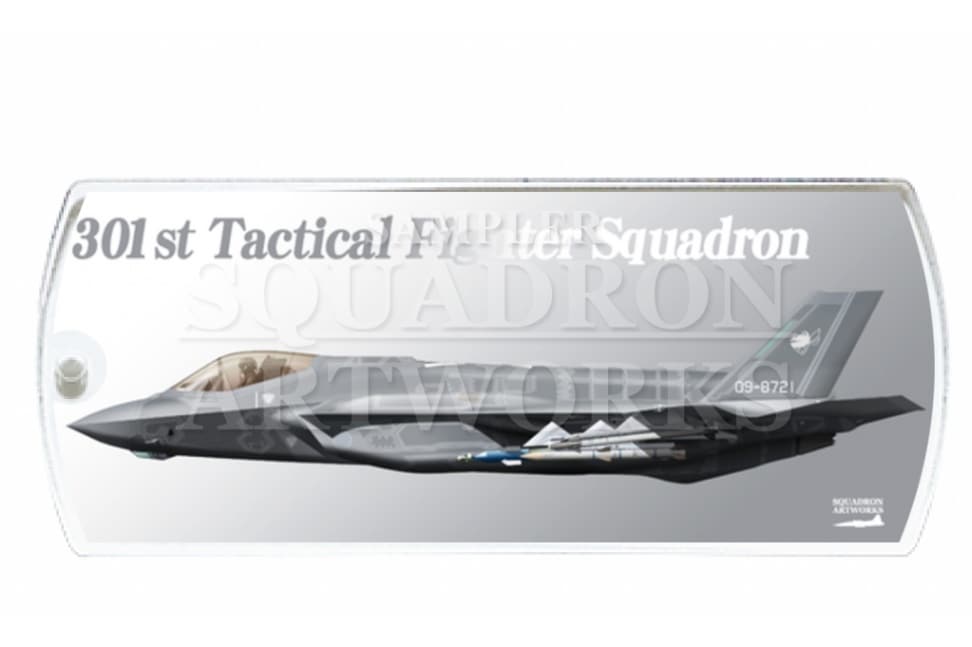 ドッグタグキーホルダー　F-35A　第301飛行隊　“09-8721”