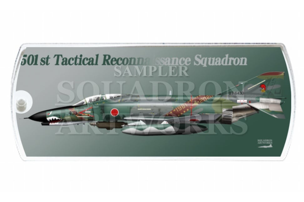 ドッグタグキーホルダー　RF-4EJ ファントムⅡ“07-6433” 1961-2020 記念塗装機