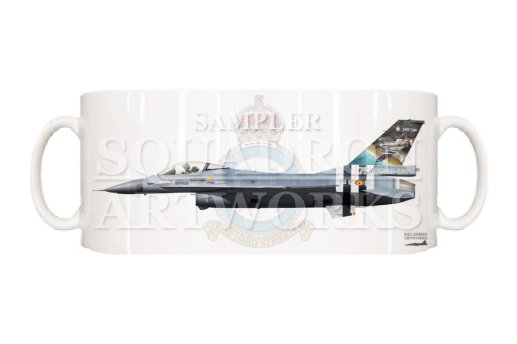 マグカップ　F-16A 349th Squadron 75 YEARS D-DAY