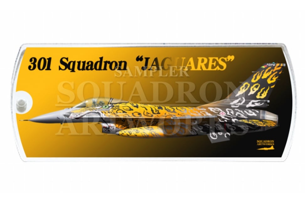 ドッグタグキーホルダー　F-16A 301 Squadron "Jaguares" NATO Tiger Meet 2021