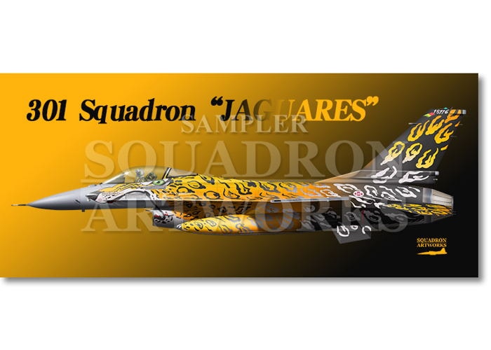 フェイスタオル F-16A 301 Squadron "Jaguares" NATO Tiger Meet 2021